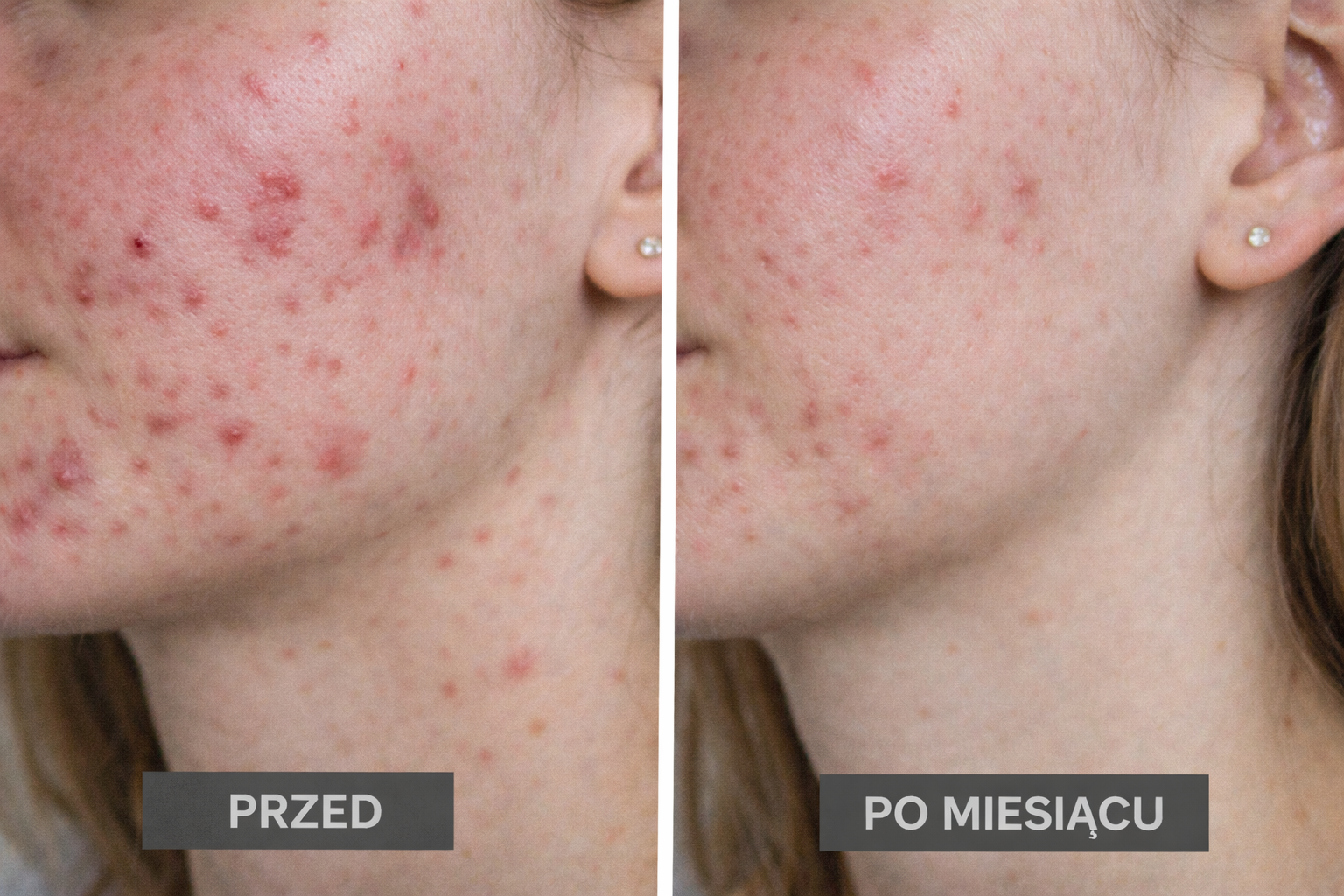 Historia Pani Karoliny, lat 29 – walka z trądzikiem, IO, poprawa zdrowia i uzupełnienie niedoborów pokarmowych, w msc – 1,9 kg